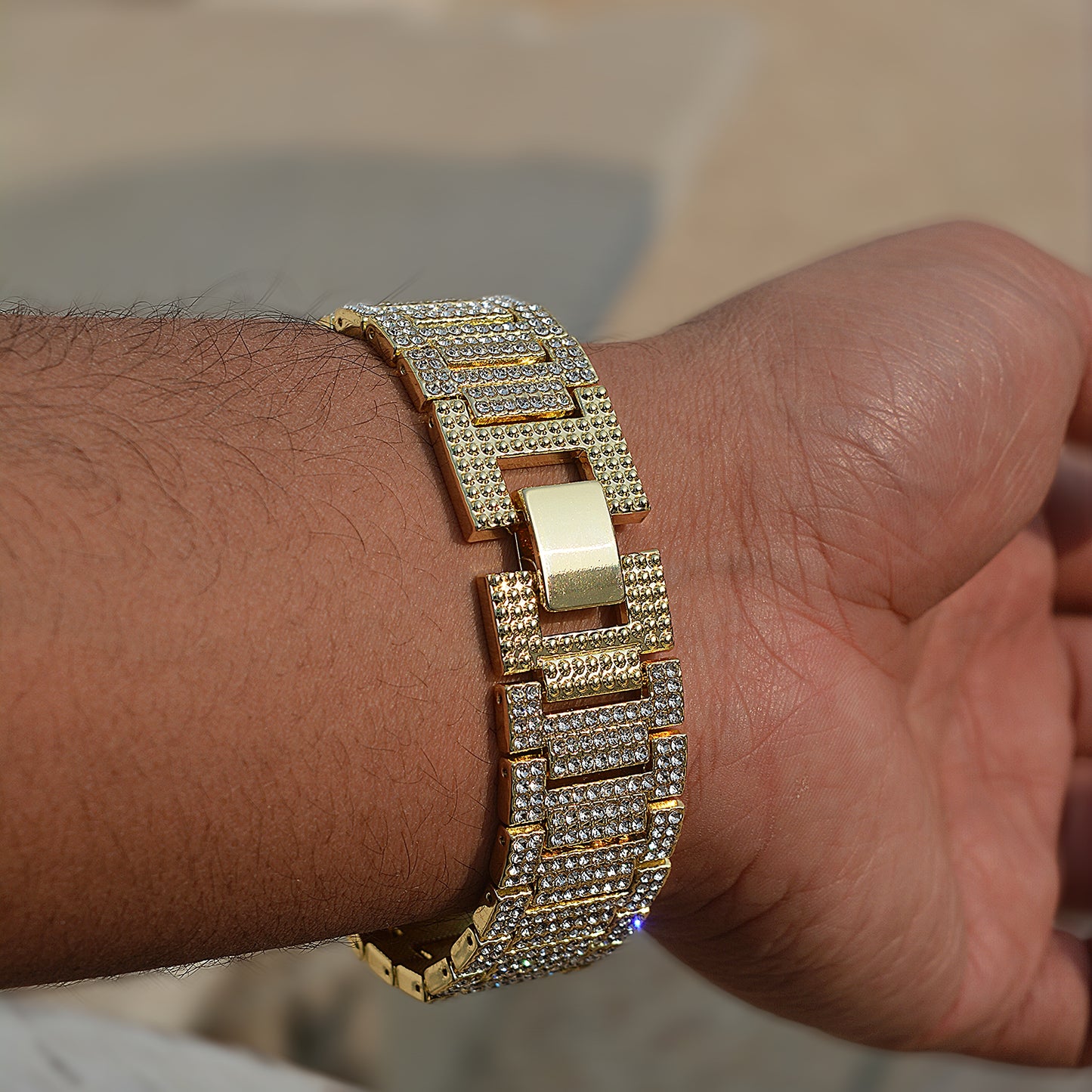 Jubilee Iced Bracelet Gold