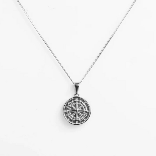 Compass Pendant Silver