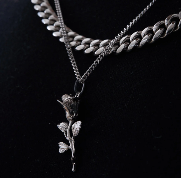 Rose Pendant Silver