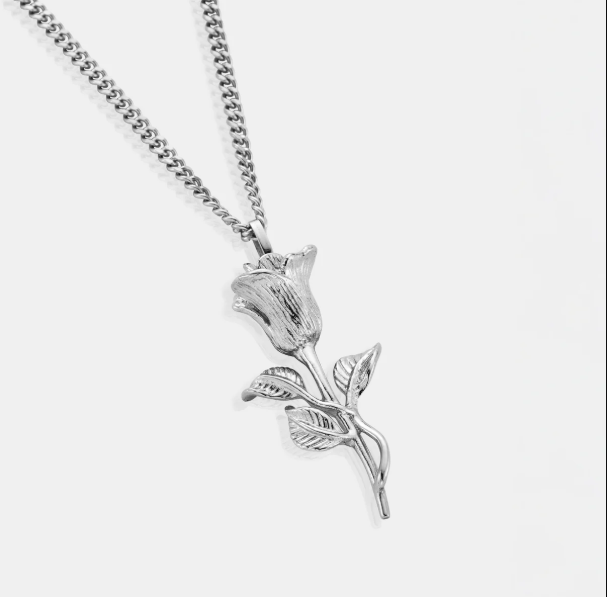 Rose Pendant Silver