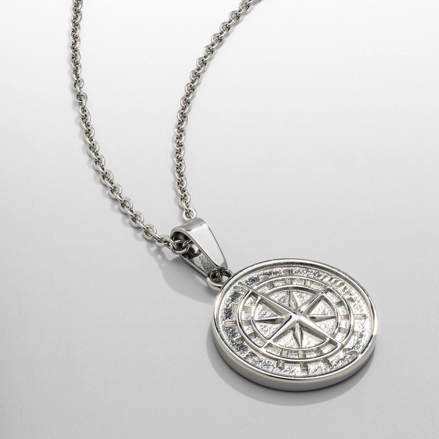 Compass Pendant Silver