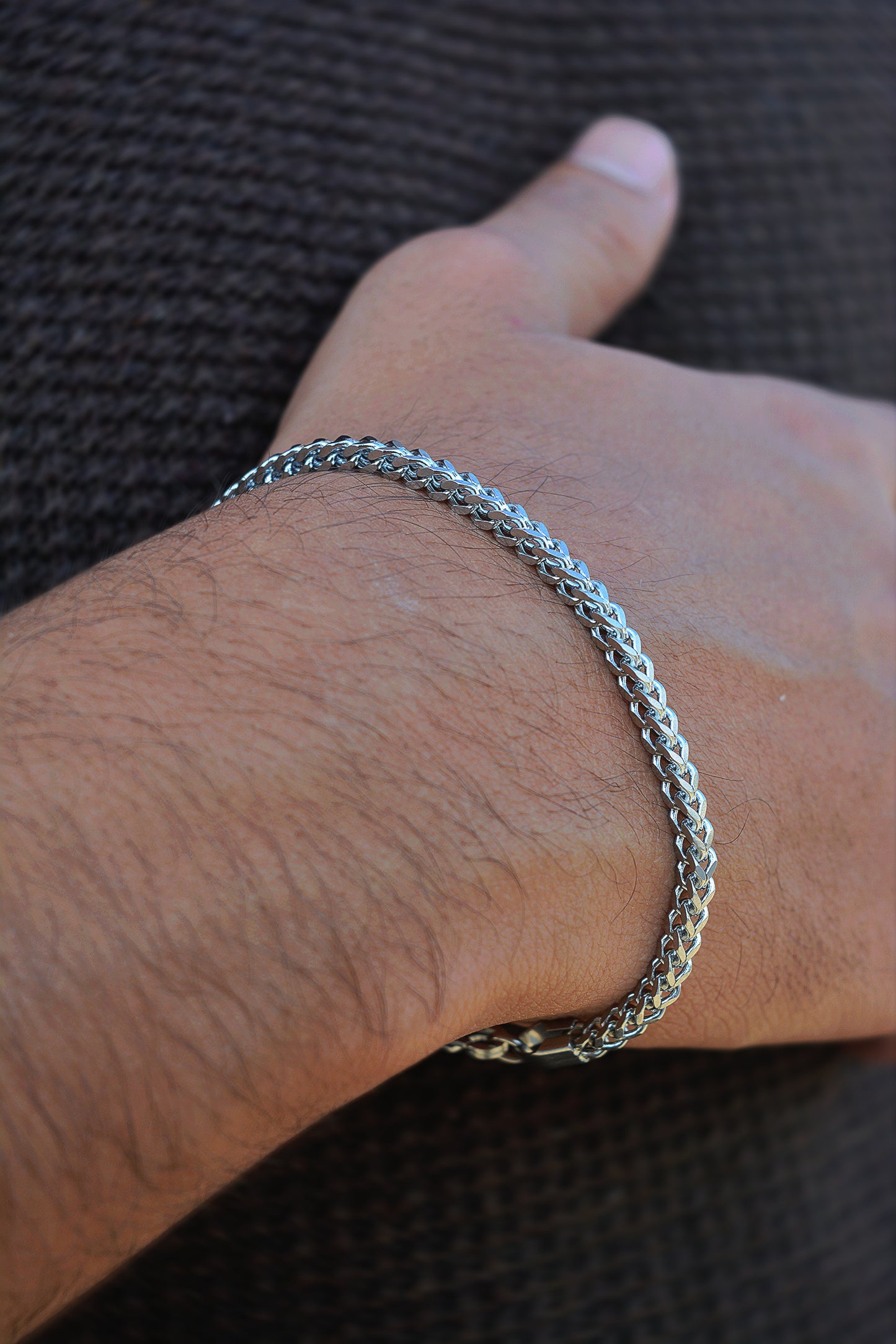 Foxtail Bracelet Silver 3MM