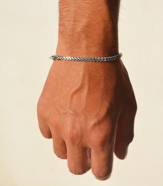Foxtail Bracelet Silver 3MM