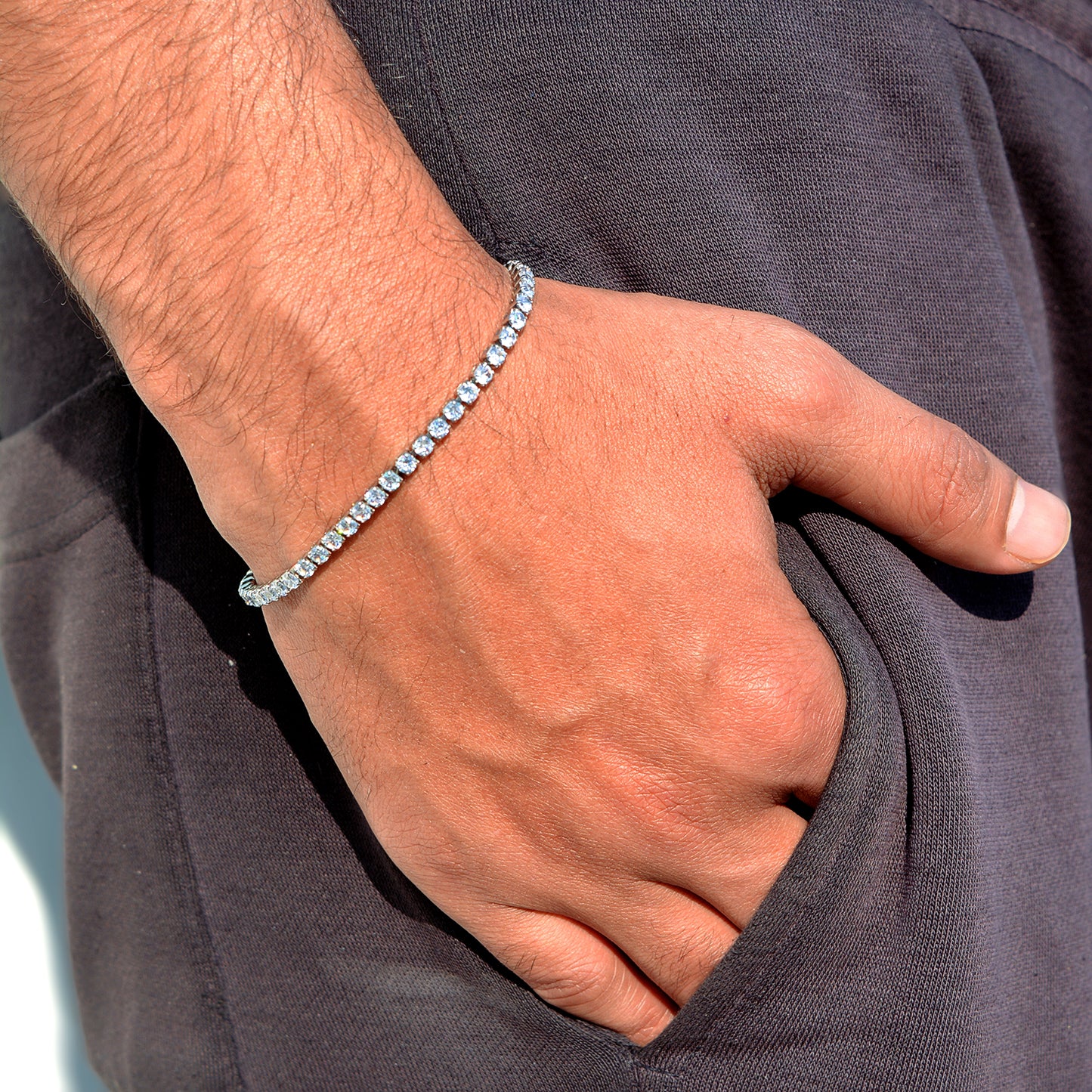 Tennis Bracelet Silver Minimal - 2MM