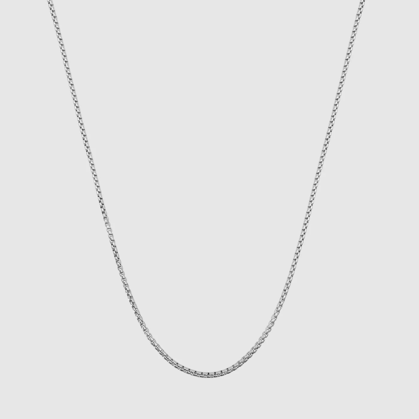 Round Box Chain Silver