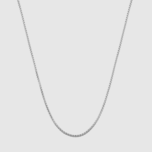 Round Box Chain Silver