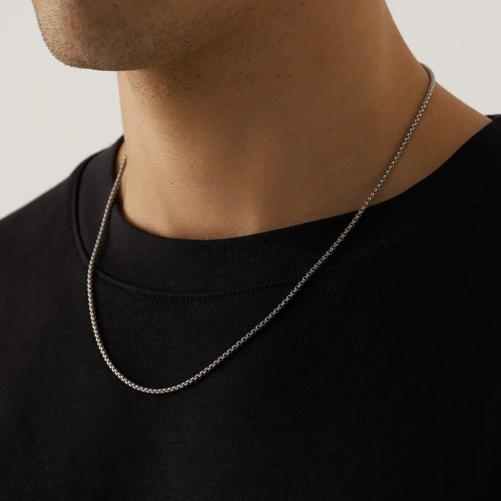 Round Box Chain Silver