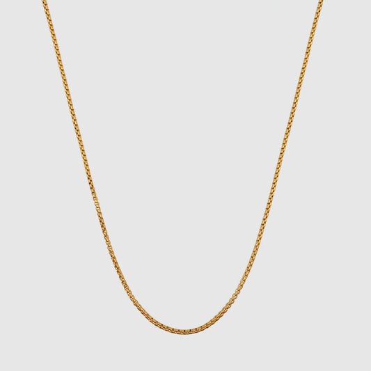 Round Box Chain Gold