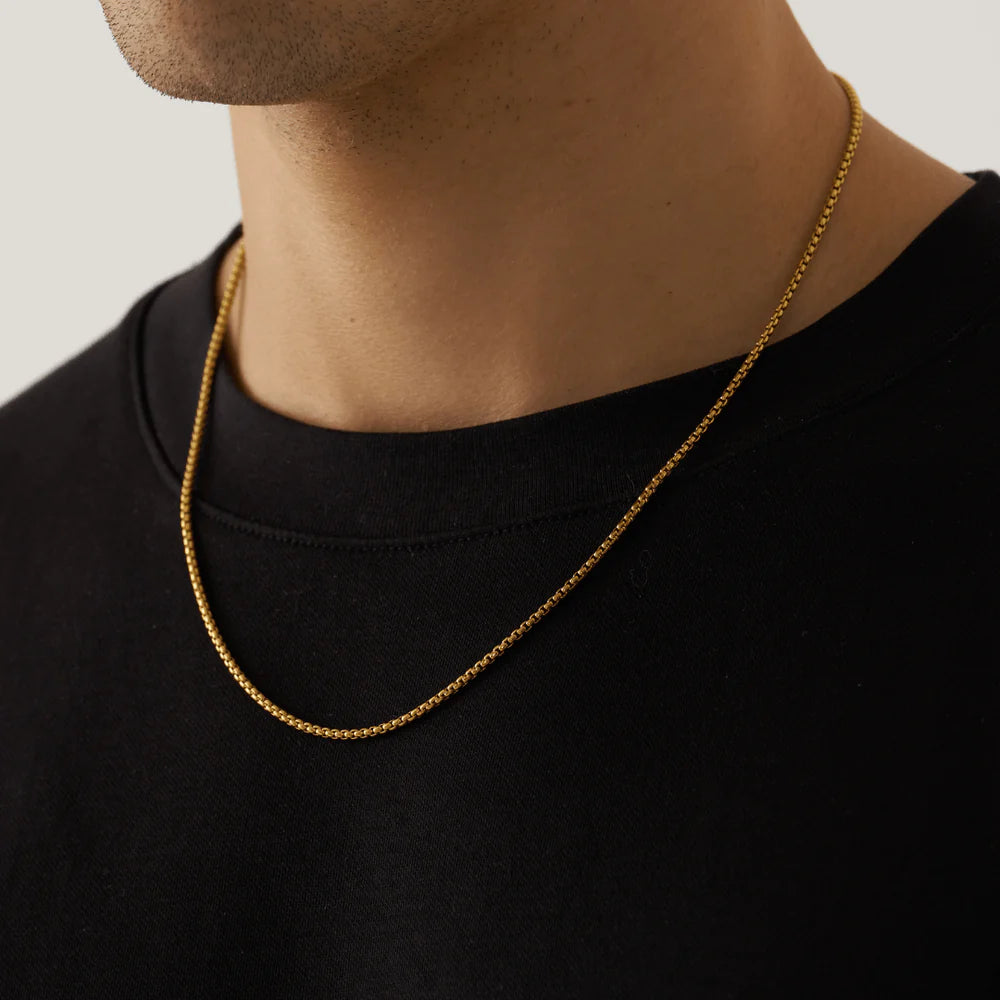 Round Box Chain Gold