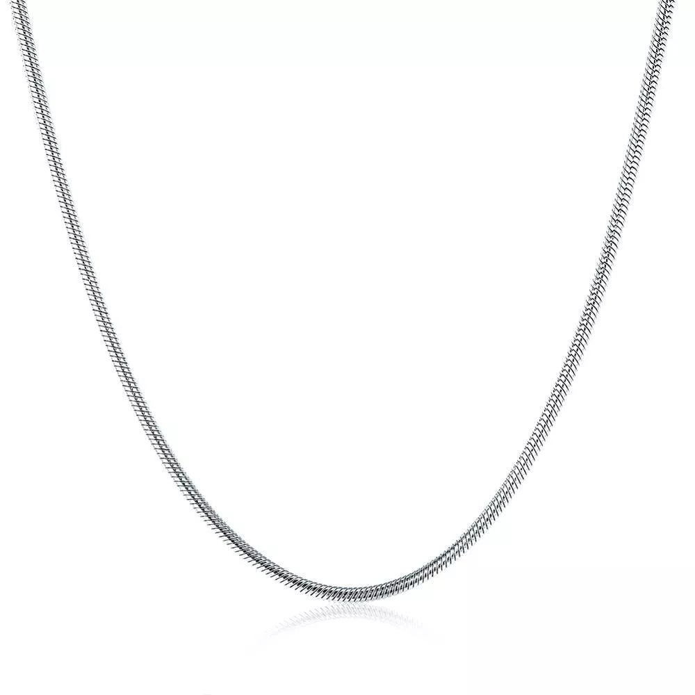 Round Snake Chain Silver