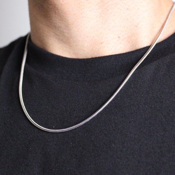 Round Snake Chain Silver