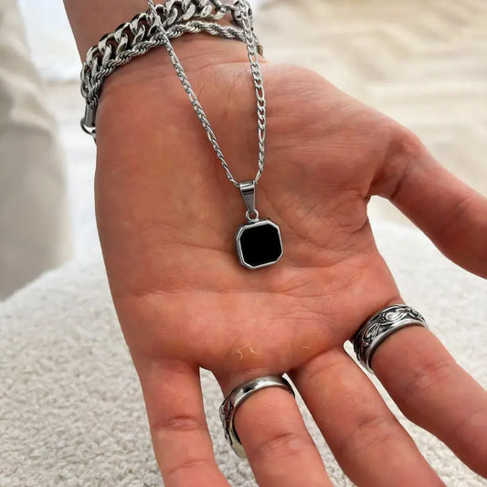Square Onyx Pendant