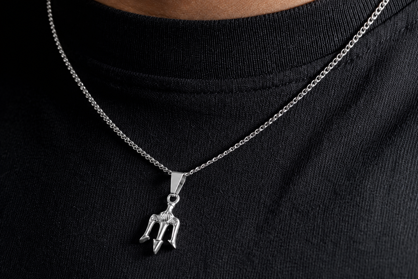 Trident Pendant Silver