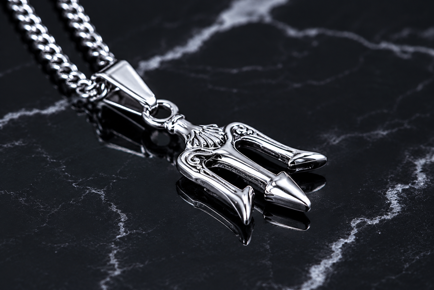 Trident Pendant Silver