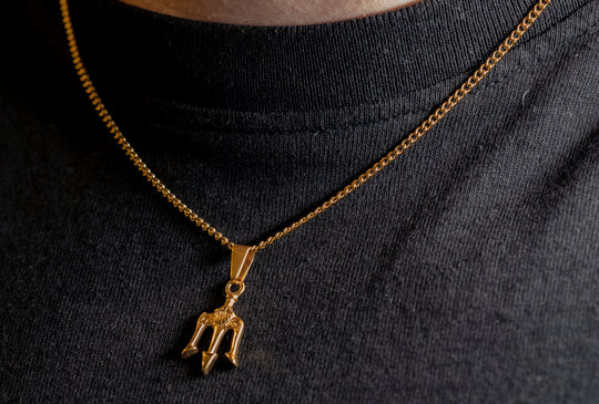 Trident Pendant Gold