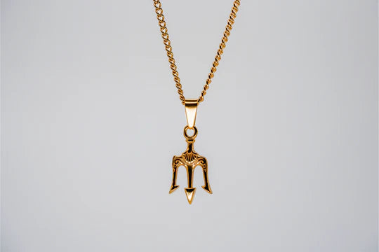 Trident Pendant Gold