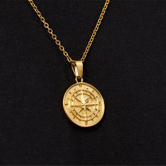 Compass Pendant Gold