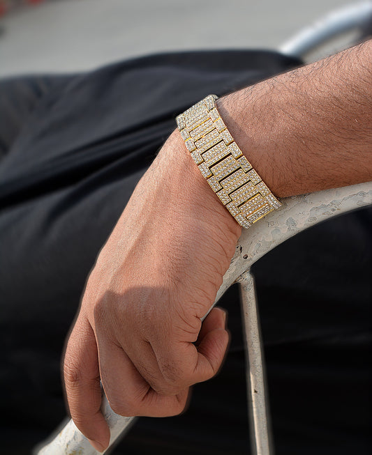 Jubilee Iced Bracelet Gold